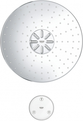 Верхний душ Grohe Rainshower 310 SmartConnect 26641000 с пультом дистанционного управления, хром,  в современном стиле