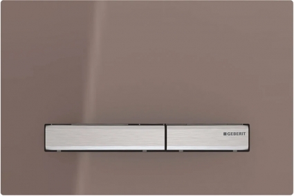 Кнопка смыва Geberit Sigma 50 115.788.SQ.2 темно-коричневое стекло механическая,  в стиле hi-tech
