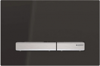Кнопка смыва Geberit Sigma 50 115.788.SD.2 зеркальное дымчатое cтекло механическая,  в стиле hi-tech