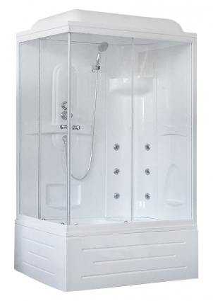 Душевая кабина Royal Bath RB8120BP2-T-CH-R прямоугольная, поддон глубокий