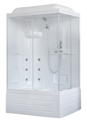 Душевая кабина Royal Bath BP RB8120BP2-T-CH-L прямоугольная, поддон глубокий