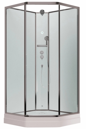 Душевая кабина Timo Premium ILMA-709 многоугольная, поддон средний, стекло прозрачное