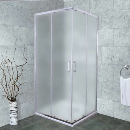 Душевой уголок Timo Altti ALTTI-619 Foggy Glass 90х90 см квадратный, двери раздвижные