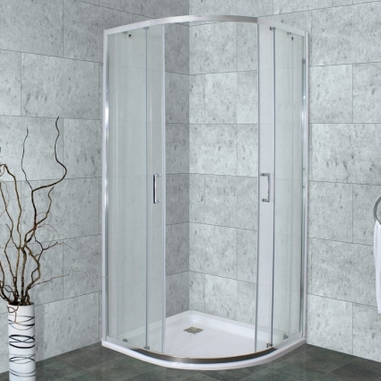Душевой уголок Timo Altti ALTTI-601 Foggy Glass 100х100 см четверть круга, двери раздвижные