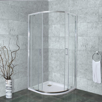 Душевой уголок Timo Altti ALTTI-609 Clean Glass 90х90 см четверть круга, двери раздвижные