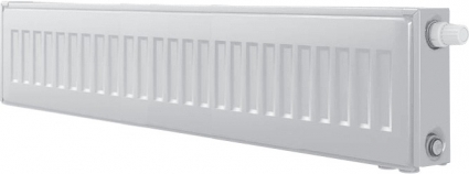 Радиатор стальной Royal Thermo Ventil compact VC22-300-1400/9016 140x30 на площадь 20 кв.м., белый, 140x10x30 см