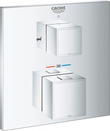 Термостат Grohe Grohtherm Cube 24155000 для ванны с душем, термостат, хром