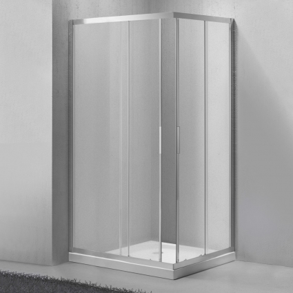 Душевой уголок BelBagno Sela AH 2 120/80 Ch Cr прямоугольный, двери раздвижные