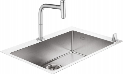 Комплект Hansgrohe C71-F660-08 43202800 матовая, прямоугольная, 76x50 см