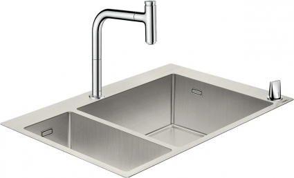 Комплект Hansgrohe C71-F655-09 43206000 глянцевая, прямоугольная, 75.5x50 см