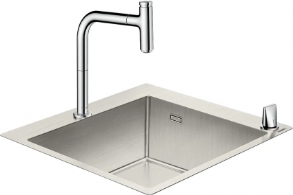 Комплект Hansgrohe C71-F450-06 43201000 глянцевая, прямоугольная, 55x50 см