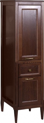 Шкаф-пенал ASB-Woodline Гранда 40 R, антикварный орех, матовый, правый