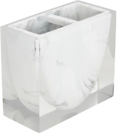 Стакан Kassatex Ducale White ADE-TBH-WB для зубных щеток белый,  в современном стиле