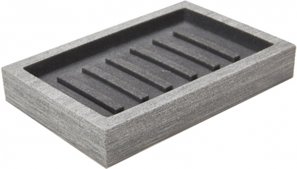 Мыльница Kassatex Slate ASE-SD-G цвет серый, настольная