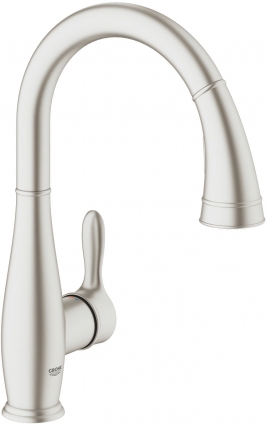 Смеситель Grohe Parkfield 30215DC1 для кухонной мойки однорычажный, сталь