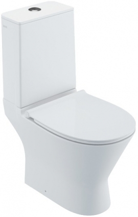 Унитаз-компакт Iddis Edifice Rimless EDIRDSEi24 безободковый белый, прямоугольный, 35x65.5 см