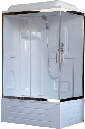 Душевая кабина Royal Bath BP RB8100BP1-T-CH-L прямоугольная, поддон глубокий