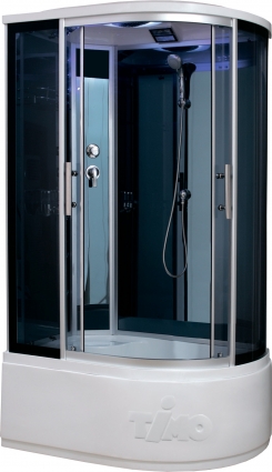 Душевая кабина Timo Standart T-1110 P L прямоугольная-асимметричная, поддон глубокий, стекло тонированное