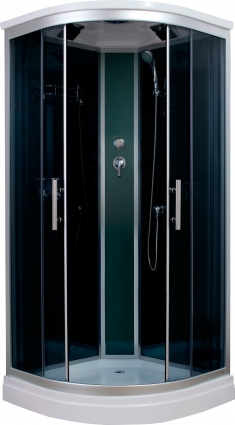 Душевая кабина Timo Standart T-1101 P четверть круга, поддон средний, стекло тонированное