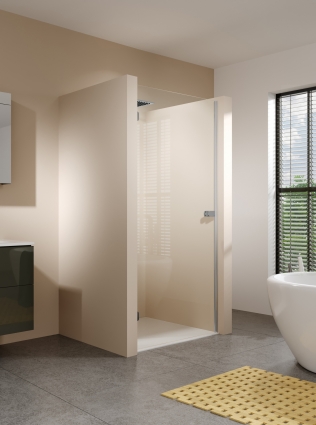 Душевая дверь в нишу Riho Scandic Soft Q101 100 см, L, распашная, стекло прозрачное