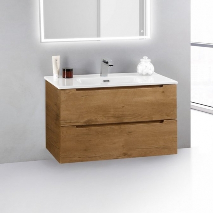 Тумба с раковиной BelBagno Etna 39 70 rovere nature, подвесная, с ящиками