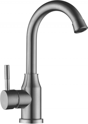 Смеситель Elghansa Stainless steel 16C4131-Steel для раковины однорычажный, хром