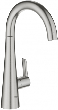 Кран Grohe Zedra 30026DC2 для фильтра однорычажный, сталь, высота излива 18 см