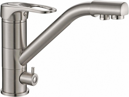 Смеситель Steel Hammer SH 321 SATIN для кухонной мойки однорычажный, хром