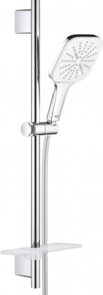 Душевой гарнитур Grohe Rainshower SmartActive 26584LS0 белая луна штанга 63 см, шланг 175 см