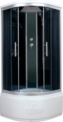 Душевая кабина Timo Standart T-1190 P четверть круга, поддон глубокий, стекло тонированное