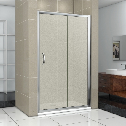 Душевая дверь в нишу Good Door Infinity WTW-130-G-CH раздвижная, стекло рифленое