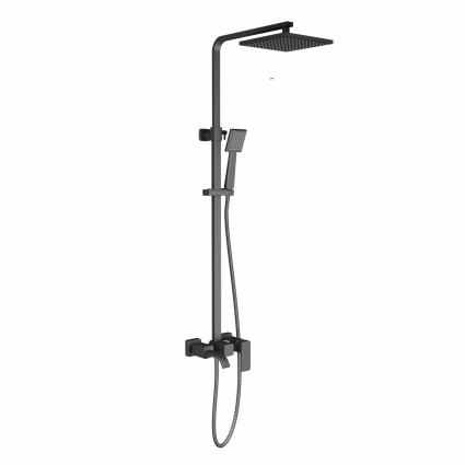 Душевая стойка- Timo Selene SX-1013/03 цвет черный, штанга 140 см