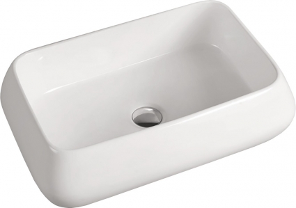 Раковина SantiLine SL-1061 прямоугольная, цвет белый, на столешницу