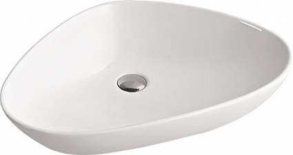 Раковина SantiLine SL-1034 овальная, цвет белый, на столешницу