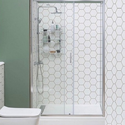Душевой уголок Aquanet SD-1500A 150х90 прямоугольный, двери раздвижные, стекло прозрачное