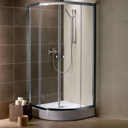 Душевой уголок Radaway Premium Plus A 80x190 с поддоном, четверть круга, двери раздвижные