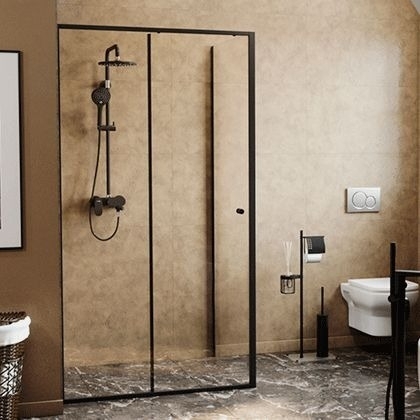 Душевая дверь в нишу Wasserkraft Dill 61S05 раздвижная, стекло прозрачное