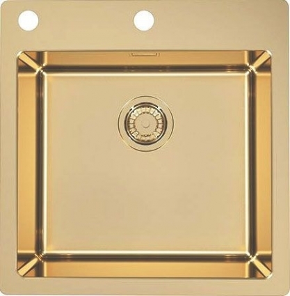 Мойка кухонная Alveus Pure Monarch 30 бронза глянцевая, прямоугольная, 51.5x52.5 см