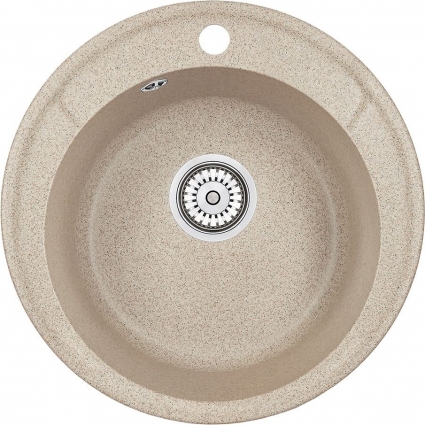 Мойка кухонная Granula Standart ST-4802 классик матовая, круглая, 48x48 см