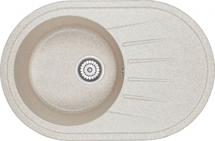 Мойка кухонная Granula Standart ST-7601 классик матовая, овальная, 76x50 см