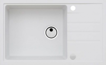 Мойка кухонная Alveus Intermezzo Granital 130 arctic матовая, прямоугольная, 78x48 см