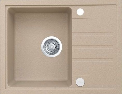 Мойка кухонная Alveus Intermezzo Granital 30 beige матовая, прямоугольная, 62x48 см