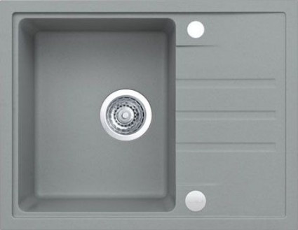 Мойка кухонная Alveus Intermezzo Granital 30 concrete матовая, прямоугольная, 62x48 см