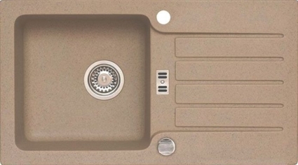 Мойка кухонная Alveus Niagara Granital 30 beige матовая, прямоугольная, 77.5x43 см
