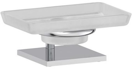 Мыльница Ellux Domino DOM 002-C04 хром, настольная
