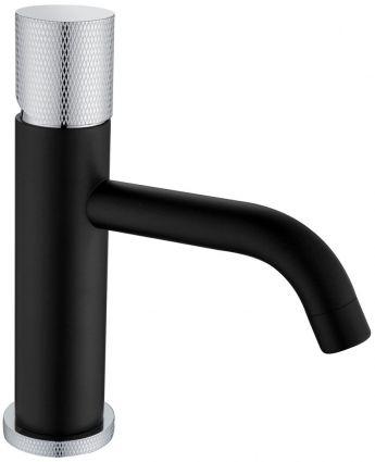 Смеситель Boheme Stick 121-BCR.2 для раковины, black touch chrome, однорычажный, высота излива 7.3 см