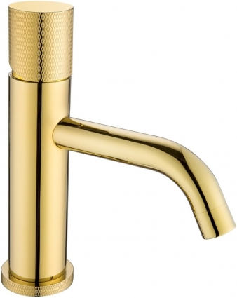 Смеситель Boheme Stick 121-GG.2 для раковины, gold touch gold, однорычажный, золото