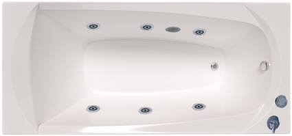 Акриловая ванна 1MarKa Elegance 01эл16570ГМэк Стандарт, 170х70, прямоугольная, пристенная