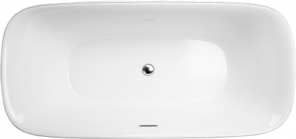 Акриловая ванна BelBagno BB202-1500-750 овальная, отдельностоящая, объем 260 л.
