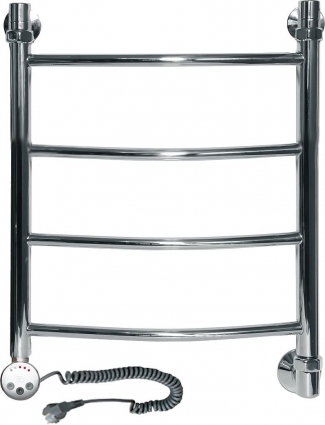 Полотенцесушитель электрический Ника Arc ЛД 50/40-4 L хром, лесенка, 4 секции